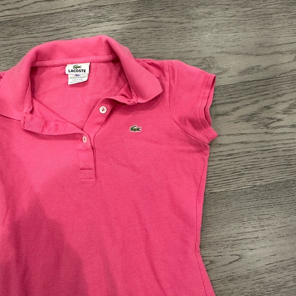 Lacoste Vibrant Pink Polo Dress - Picture 2 of 4